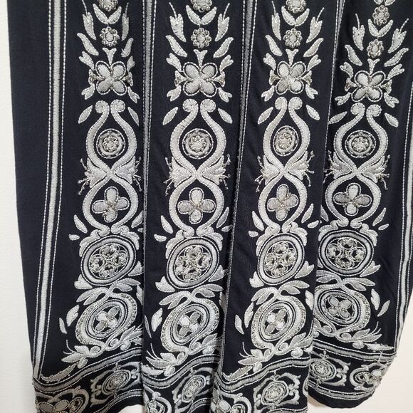 INC International Concepts Black Sleeveless Midi Sundress - Picture 3 of 6